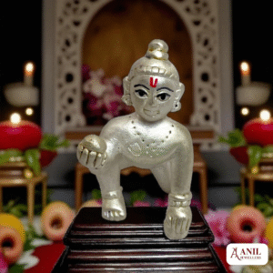 Silver krishna jii murti